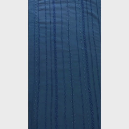 albaas | Tarkashi Applique on Lawn Shirt's Front and Sleeves Unstitched 1PC   | ATALS-36534-BLUE