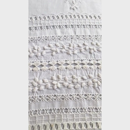 albaas | Tarkashi Applique on Cotton Lawn Shirt's Front and Sleeves with Matching Plain Trousers - Unstitched 2PC Suit   | ATACLST-36531-WHITE